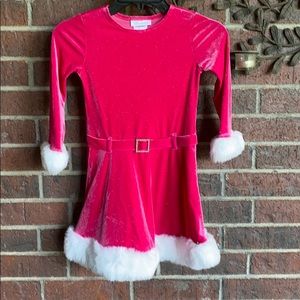 Bonnie jean size 6 girls pink Christmas dress